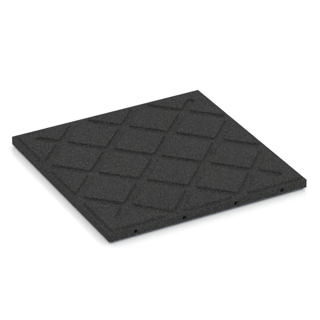 Aufsicht auf die Unterseite, also die Bodenseite von WARCO-Formteil 6185 - Dog resting mat im Format 50 x 50 x 3 cm | 0,25 m².
