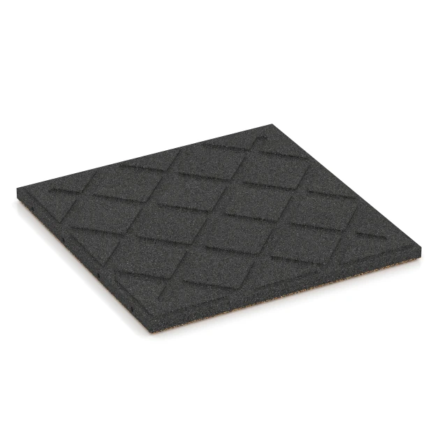 Aufsicht auf die Unterseite, also die Bodenseite von WARCO-Formteil 6362 - Terrace Tile Classic im Format 50 x 50 x 3 cm | 0,25 m².