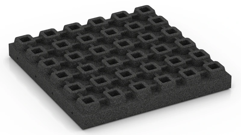 Tile with O-Shaped Drainage Feet