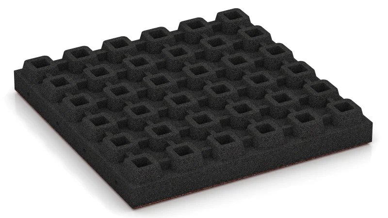 Tile with O-Shaped Drainage Feet