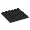 Aufsicht auf die Unterseite, also die Bodenseite von WARCO-Formteil 6136 - Playground safety tile – CFH 170 cm im Format 50 x 50 x 4,8 cm.