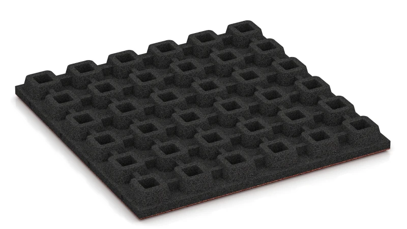 Tile with O-Shaped Drainage Feet