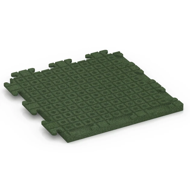 Aufsicht auf die Unterseite, also die Bodenseite von WARCO-Formteil 6977 - Fitness Floor Tile Classic im Format 50 x 50 x 3 cm | 0,25 m².