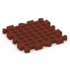 Aufsicht auf die Unterseite, also die Bodenseite von WARCO-Formteil 6994 - Gym Floor Protection Mat im Format 50 x 50 x 4 cm | 0,25 m².