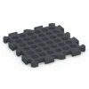 Aufsicht auf die Unterseite, also die Bodenseite von WARCO-Formteil 6983 - Sports court tile im Format 50 x 50 x 4 cm | 0,25 m².