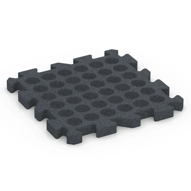 Aufsicht auf die Unterseite, also die Bodenseite von WARCO-Formteil 6983 - Sports court tile im Format 50 x 50 x 4 cm | 0,25 m².