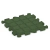 Aufsicht auf die Unterseite, also die Bodenseite von WARCO-Formteil 6613 - Rubber patio tile im Format 50 x 50 x 3 cm | 0,25 m².