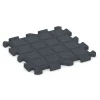 Aufsicht auf die Unterseite, also die Bodenseite von WARCO-Formteil 6318 - Interlocking playground safety tile im Format 50 x 50 x 3 cm | 0,25 m².