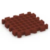 Aufsicht auf die Unterseite, also die Bodenseite von WARCO-Formteil 6406 - Playground Safety Tile – 220 cm im Format 50 x 50 x 6 cm | 0,25 m².