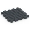 Aufsicht auf die Unterseite, also die Bodenseite von WARCO-Formteil 6404 - Playground Safety Tile – 190 cm im Format 50 x 50 x 5 cm | 0,25 m².