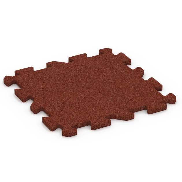 Aufsicht auf die Unterseite, also die Bodenseite von WARCO-Formteil 6313 - Interlocking playground safety tile im Format 50 x 50 x 2 cm | 0,25 m².