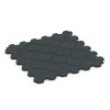 Aufsicht auf die Unterseite, also die Bodenseite von WARCO-Formteil 6323 - Rubber Gym Mat im Format 102,5 x 102,5 x 2,5 cm | 1,05 m².