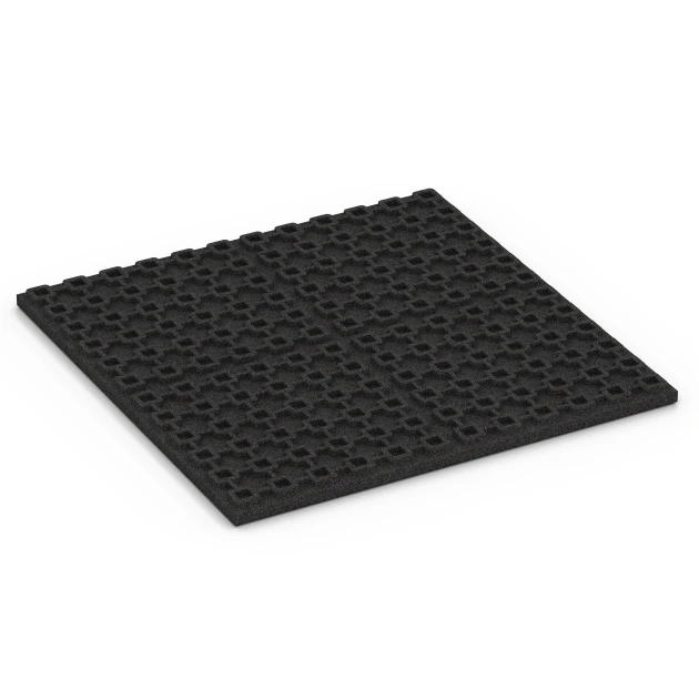 Aufsicht auf die Unterseite, also die Bodenseite von WARCO-Formteil 6387 - Stable Mat Luxury im Format 100 x 100 x 4,5 cm | 1,00 m².