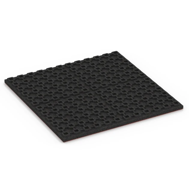 Aufsicht auf die Unterseite, also die Bodenseite von WARCO-Formteil 6388 - Stable Mat Luxury im Format 100 x 100 x 4,5 cm | 1,00 m².