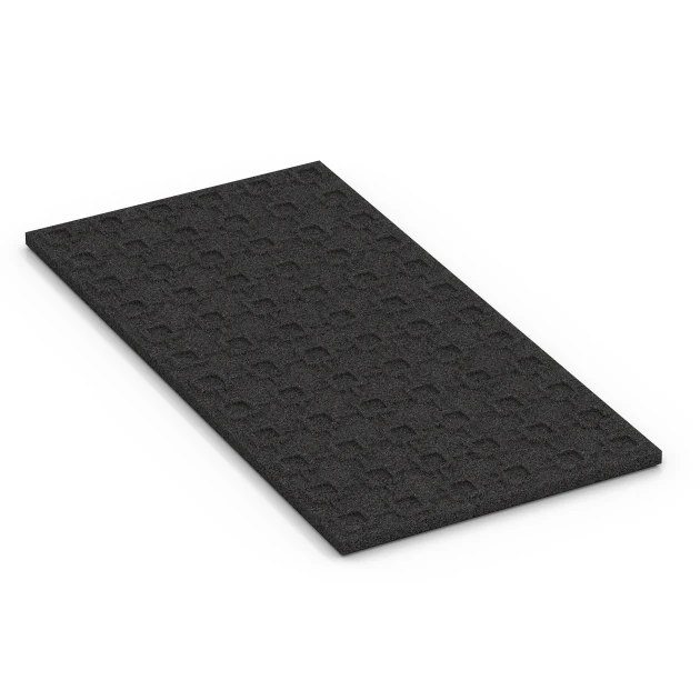 Aufsicht auf die Unterseite, also die Bodenseite von WARCO-Formteil 6381 - Stable Mat im Format 100 x 50 x 3 cm | 0,50 m².