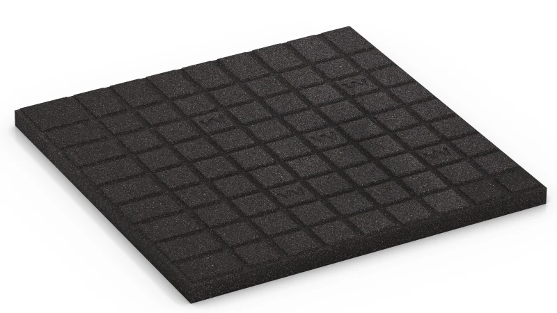 Support Pads with Drainage Channels