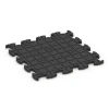 Aufsicht auf die Unterseite, also die Bodenseite von WARCO-Formteil 6780 - Gym Floor Tiles im Format 46 x 46 x 1,8 cm.