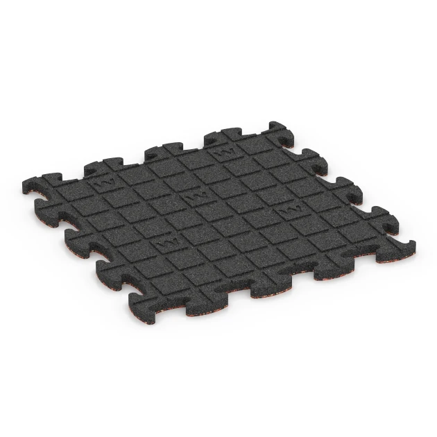 Aufsicht auf die Unterseite, also die Bodenseite von WARCO-Formteil 6800 - Dog Agility Flooring im Format 44,6 x 44,6 x 1,8 cm.