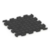 Aufsicht auf die Unterseite, also die Bodenseite von WARCO-Formteil 6862 - Fitness Max Floor System im Format 46 x 46 x 1,8 cm.