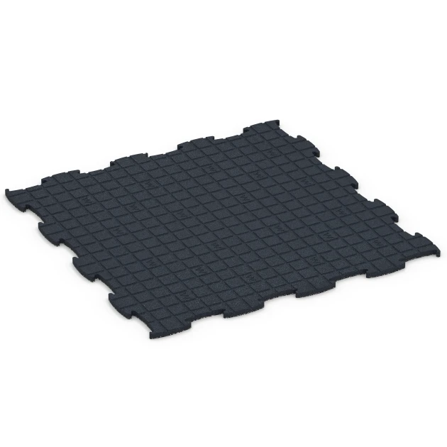 Aufsicht auf die Unterseite, also die Bodenseite von WARCO-Formteil 6922 - Exhibition Click Floor Tile im Format 97,1 x 97,1 × 1,8 cm.