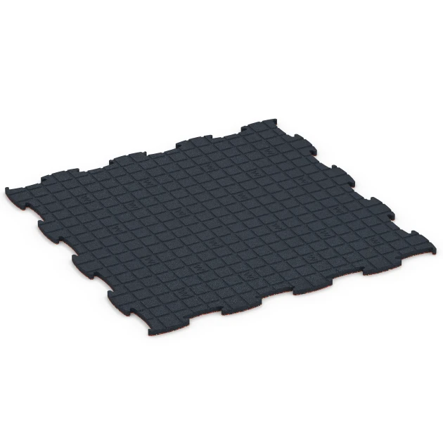 Aufsicht auf die Unterseite, also die Bodenseite von WARCO-Formteil 6926 - Exhibition Click Floor Tile im Format 97,1 x 97,1 × 1,8 cm.
