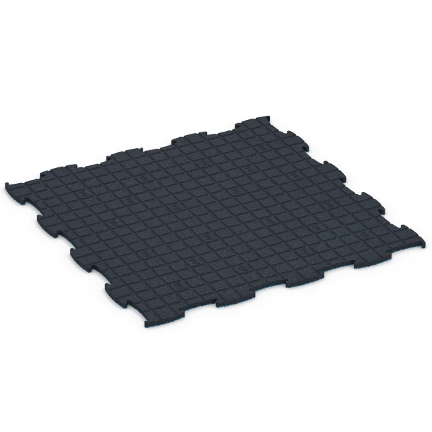 Aufsicht auf die Unterseite, also die Bodenseite von WARCO-Formteil 6929 - Exhibition Click Floor Tile im Format 97,1 x 97,1 × 1,8 cm.