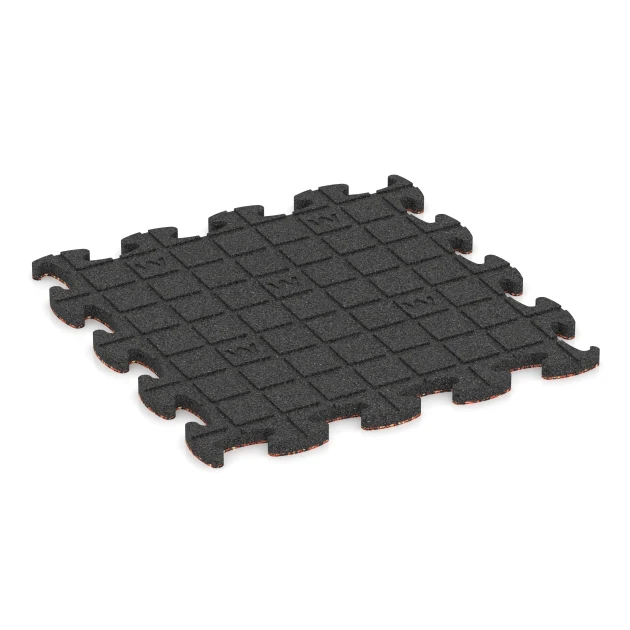 Aufsicht auf die Unterseite, also die Bodenseite von WARCO-Formteil 6935 - Safety Puzzle Tile im Format 46 x 46 × 2,8 cm.