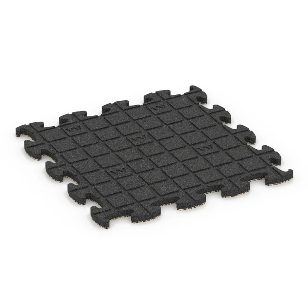 Aufsicht auf die Unterseite, also die Bodenseite von WARCO-Formteil 6937 - Safety Puzzle Tile im Format 46 x 46 × 2,8 cm.