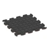 Aufsicht auf die Unterseite, also die Bodenseite von WARCO-Formteil 6944 - Patio rubber tile im Format 46 x 46 × 2,8 cm.