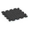 Aufsicht auf die Unterseite, also die Bodenseite von WARCO-Formteil 6884 - Fitness Max Floor System im Format 46 x 46 × 2,8 cm.