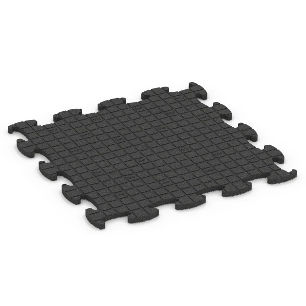 Aufsicht auf die Unterseite, also die Bodenseite von WARCO-Formteil 6851 - Fitness Active Floor System im Format 98 x 98 x 2,8 cm.
