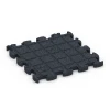 Aufsicht auf die Unterseite, also die Bodenseite von WARCO-Formteil 6958 - Fitness Premium Gym Flooring im Format 28,9 x 28,9 x 1,8 cm.