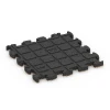 Aufsicht auf die Unterseite, also die Bodenseite von WARCO-Formteil 6817 - Stone Carpet Click Tile im Format 30 x 30 x 1,8 cm.