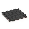Aufsicht auf die Unterseite, also die Bodenseite von WARCO-Formteil 6818 - Stone Carpet Click Tile im Format 30 x 30 x 1,8 cm.