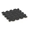 Aufsicht auf die Unterseite, also die Bodenseite von WARCO-Formteil 6820 - Stone Carpet Click Tile im Format 30 x 30 x 1,8 cm.