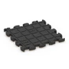Aufsicht auf die Unterseite, also die Bodenseite von WARCO-Formteil 6822 - Stone Carpet Click Tile im Format 30 x 30 x 1,8 cm.