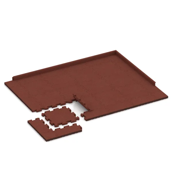 Typische Verlegung oder Einbausituation für den Artikel 3652 von WARCO - Paddock mat, Farbton Brick red in der Abmessung 500 x 500 x 40 mm.