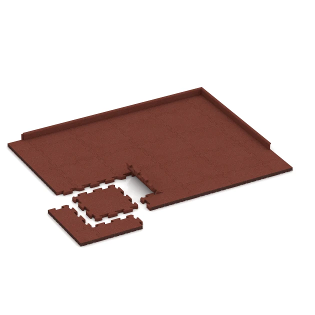 Typische Verlegung oder Einbausituation für den Artikel 2967 von WARCO - Outdoor tile, Farbton Brick red in der Abmessung 50 x 50 x 4 cm | 0,25 m².