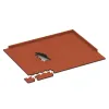 Typische Verlegung oder Einbausituation für den Artikel 5301 von WARCO - Interlocking playground safety tile, Farbton Bright Red-Orange in der Abmessung 500 x 500 x 30 mm.