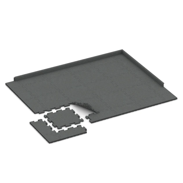 Typische Verlegung oder Einbausituation für den Artikel 2776 von WARCO - Outdoor tile, Farbton Slate grey in der Abmessung 50 x 50 x 3 cm | 0,25 m².