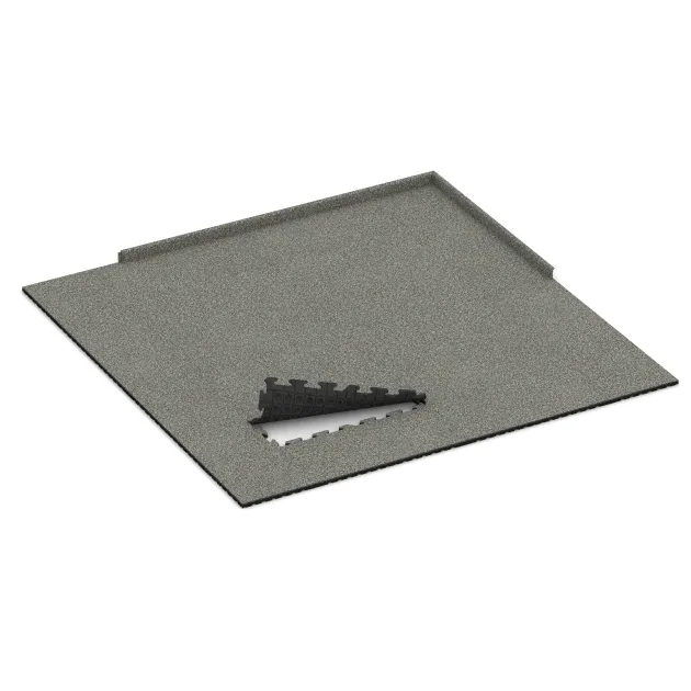 Typische Verlegung oder Einbausituation für den Artikel 5848 von WARCO - Indoor click tile, Farbton Gray Granite in der Abmessung 1000 x 1000 x 30 mm.