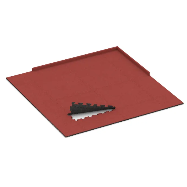 Typische Verlegung oder Einbausituation für den Artikel 5825 von WARCO - Indoor click tile, Farbton Rose in der Abmessung 1000 x 1000 x 30 mm.