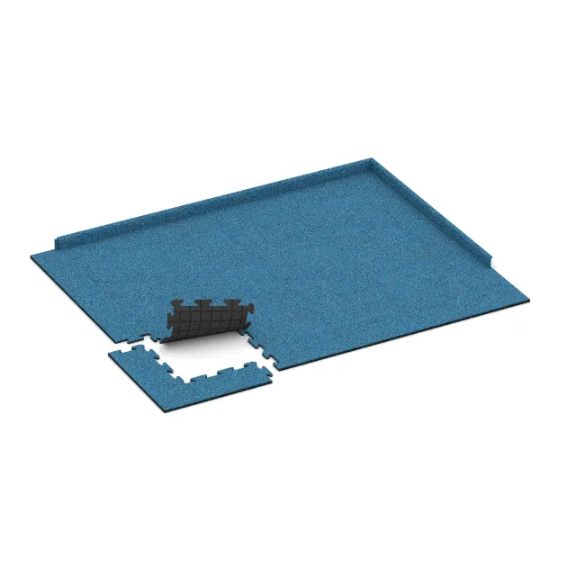 Typische Verlegung oder Einbausituation für den Artikel 0064 von WARCO - Play mat, Farbton Atlantic in der Abmessung 500 x 500 x 18 mm.
