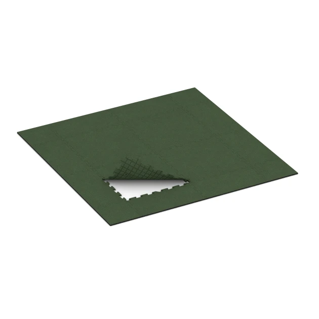 Typische Verlegung oder Einbausituation für den Artikel 3955 von WARCO - Dog floor tile, Farbton Grass green in der Abmessung 100 x 100 x 1,8 cm | 1,00 m².