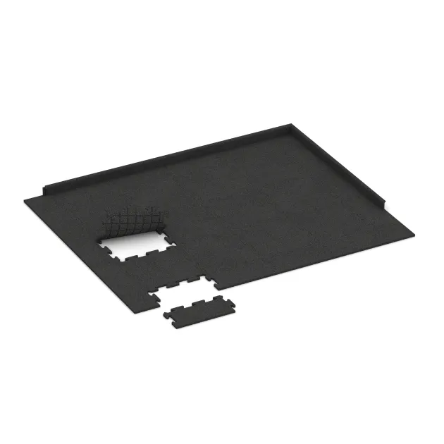 Typische Verlegung oder Einbausituation für den Artikel 4679 von WARCO - Edge Tile HD, Farbton Black in der Abmessung 500 x 235 x 18 mm.