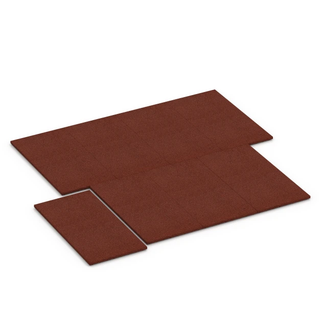 Typische Verlegung oder Einbausituation für den Artikel 6645 von WARCO - , Farbton Brick red in der Abmessung 100 x 50 x 3 cm.