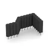 Typische Verlegung oder Einbausituation für den Artikel 2566 von WARCO - Rubber granulate palisade, Farbton Anthracite in der Abmessung ø 250 x 800 mm.