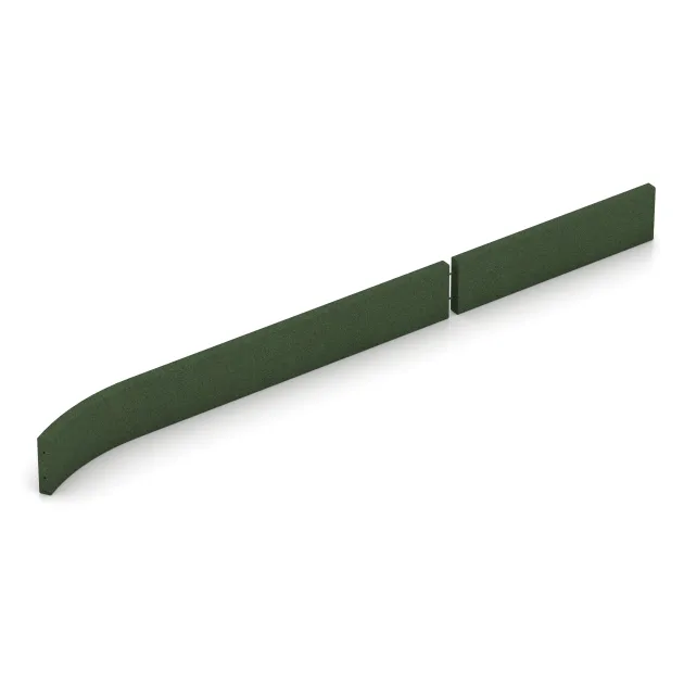 Typische Verlegung oder Einbausituation für den Artikel 2594 von WARCO - Rubber kerbstone (Deep kerbstone), Farbton Grass Green in der Abmessung 1000 x 250 x 50 mm.