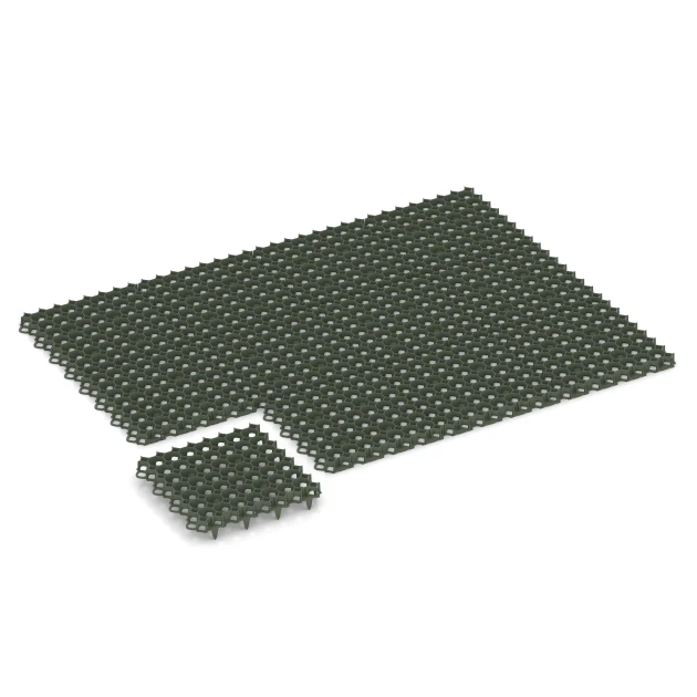 Typische Verlegung oder Einbausituation für den Artikel 3634 von WARCO - Plastic ground grid, Farbton Matte Green in der Abmessung 47,6 × 47,6 × 4 cm | 0,226 m².