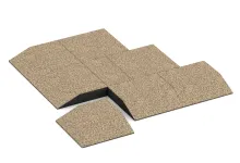 Corner tile (two chamfered sides)